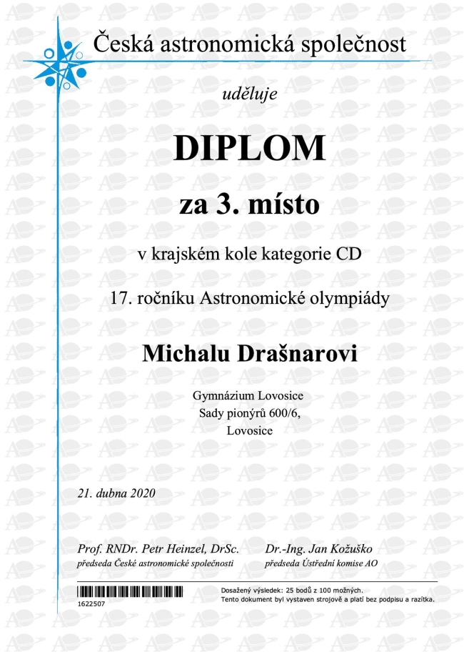Diplom AO Drasnar